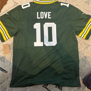 Nike Men's Green Bay Packers Jordan Love #10 Green Game Jersey XL